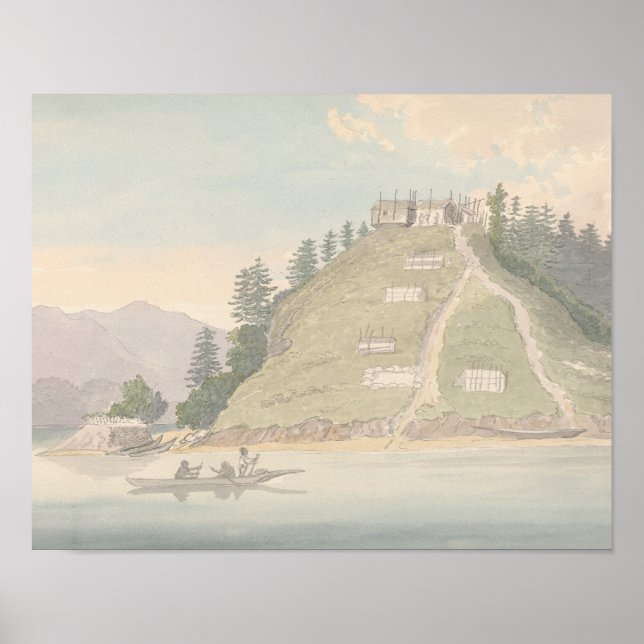 Charles Hamilton Smith-Village of Friendly Indian Poster (Framsidan)
