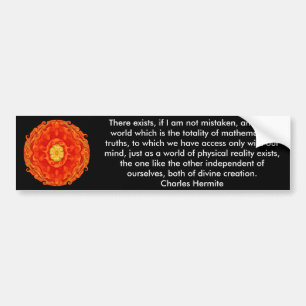 Charles Hermite quotation om math och sanning Bildekal