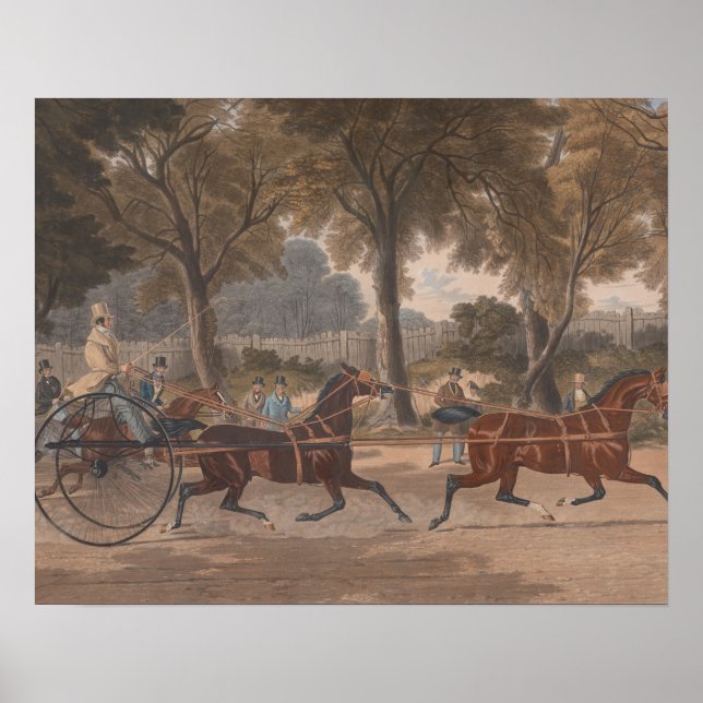 Charles Hunt - Extraordinär Trotting Match Poster (Framsidan)