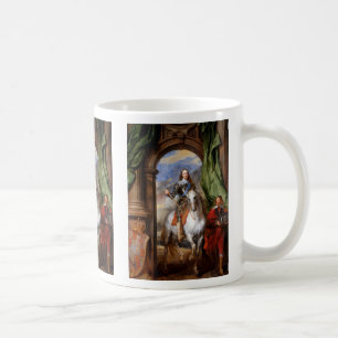 Charles I om Horseback av Van Dyck Coffee Mugg