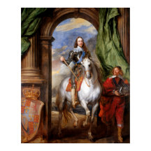 Charles I om Horseback av Van Dyck
