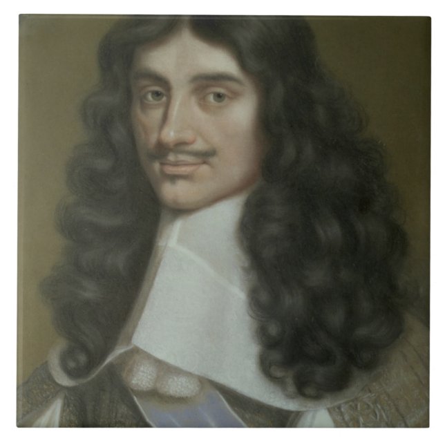 Charles II (1630-85) Kakelplatta (Framsidan)