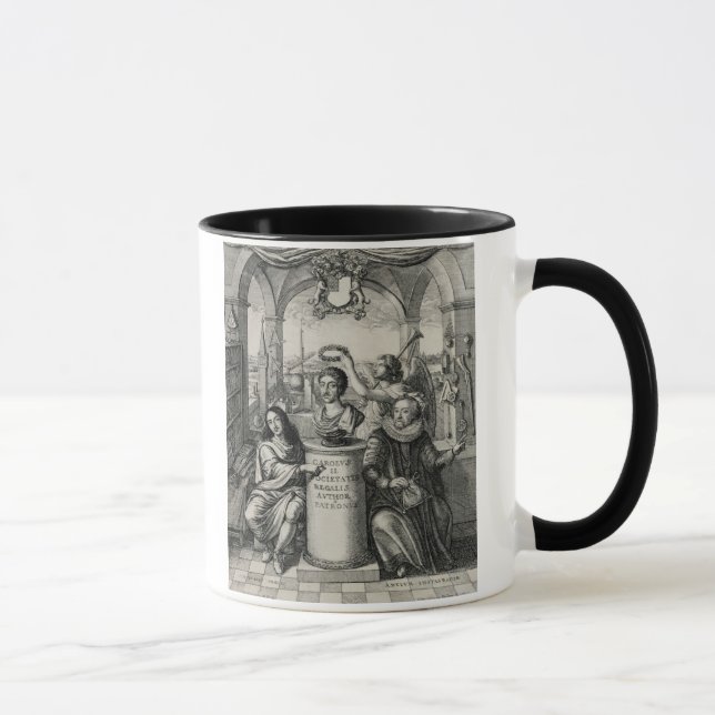 Charles II (1630-85) som beskyddare av den Mugg (Höger)