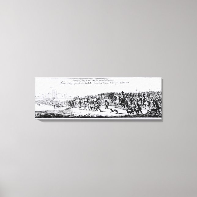 Charles II-processen Canvastryck (Framsida)