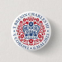 Charles III Coronation 3 Cm Round Badge