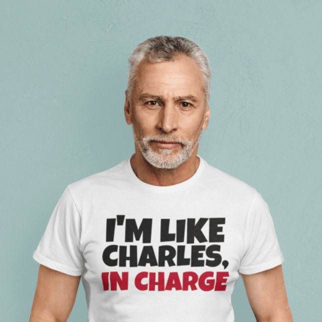 CHARLES IN CHARGE, RETRO MANAR KONT-SHIRTS T SHIRT (Skapare uppladdad)