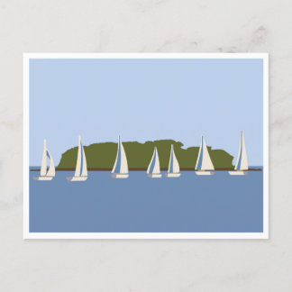 Charles Island Milford CT Postcard Vykort