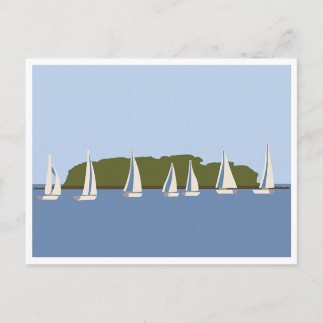 Charles Island Milford CT Postcard Vykort (Framsida)