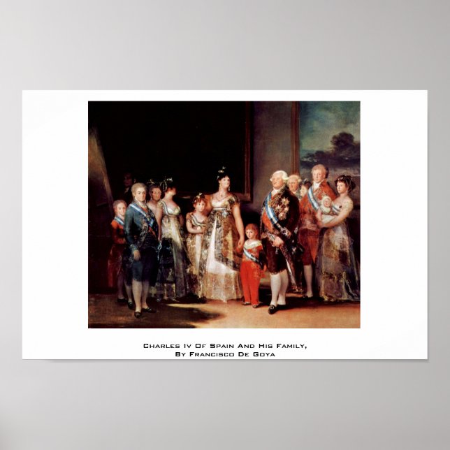 Charles IV av Spanien och hans familj Poster (Framsidan)