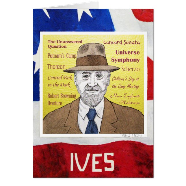 Charles Ives Hälsningskort (Framsidan)