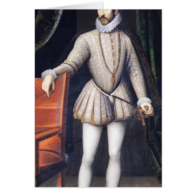 Charles IX kung av frankriken Hälsningskort (Framsidan)