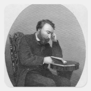 Charles J. Kickham Fyrkantigt Klistermärke