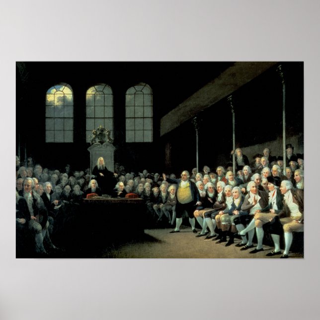 Charles James Fox Addressing House Poster (Framsidan)