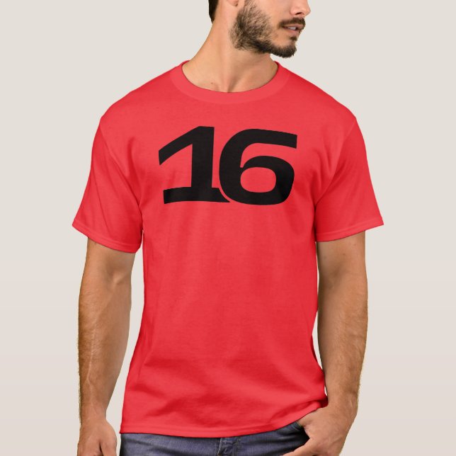 Charles leclerc 16 t shirt (Framsida)
