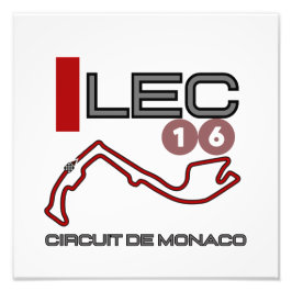 Charles Leclerc, Formel 1, Monaco Grand Prix Fototryck