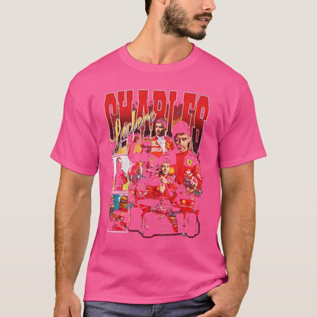 Charles Leclerc Retro Bootleg T Shirt (Framsida)