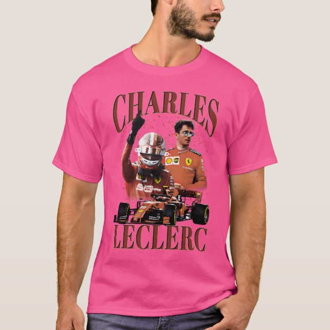 Charles Leclerc Victory Crewnacken T Shirt (Framsida)