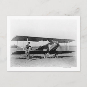 Charles Lindbergh med sergeant Vykort