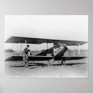 Charles Lindbergh med sergeanten Poster