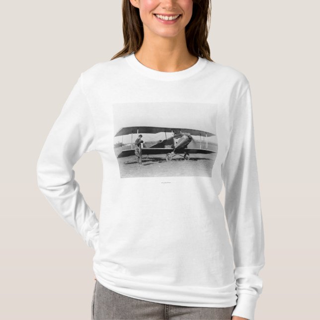 Charles Lindbergh med sergeanten T-shirt (Framsida)