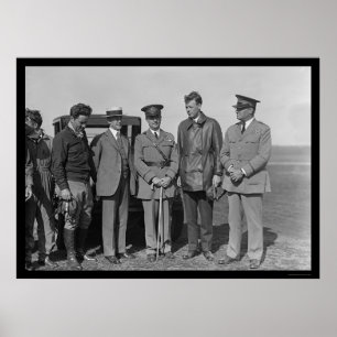 Charles Lindbergh och Orville Wright 1927 Poster