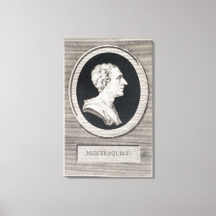 Charles Louis de Secondat, Baron de Montesquieu Canvastryck