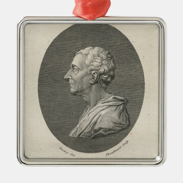 Charles Louis de Secondat, Baron de Montesquieu Julgransprydnad Metall (Framsidan)