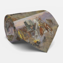 Charles M Russell - Bronc på Cow Camp