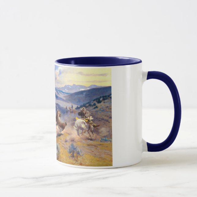 Charles M. Russells kretsar och snabba Häst (1916) Mugg (Höger)