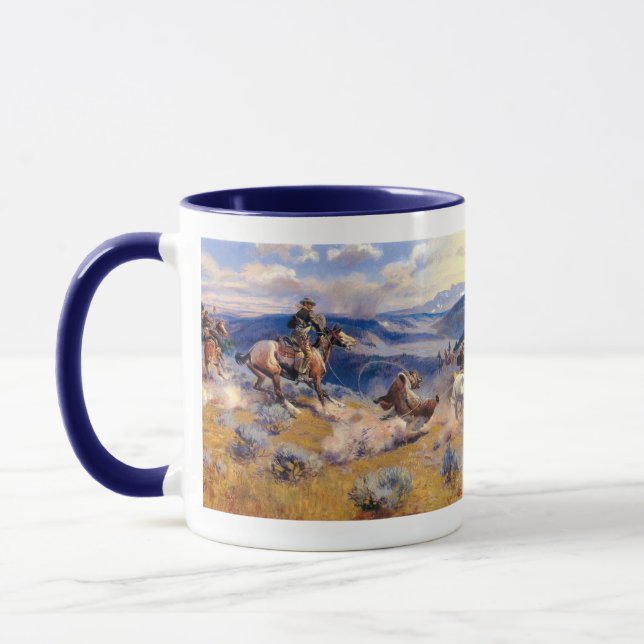 Charles M. Russells kretsar och snabba Häst (1916) Mugg (Vänster)
