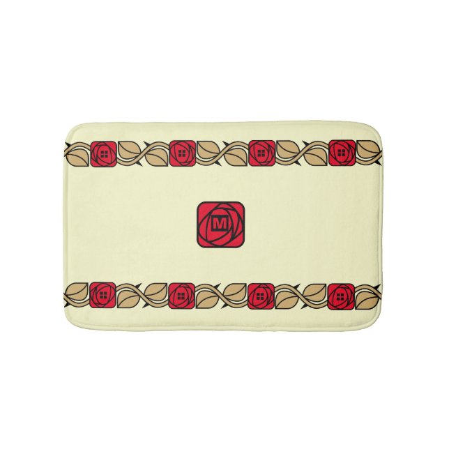 Charles Mackintosh Arts & Crafts Stil Ro Frieze Badrumsmatta (Framsidan)