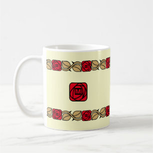 Charles Mackintosh Arts & Crafts Stil Ro Frieze Kaffemugg