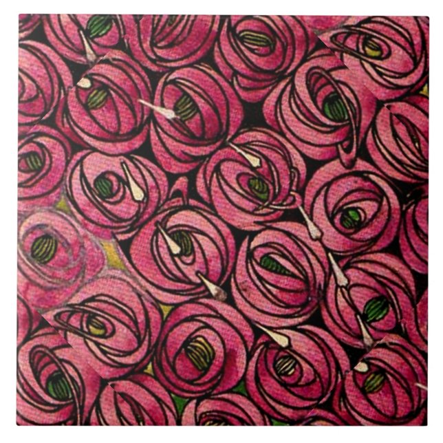 Charles Mackintosh-målning, Ro Kakelplatta (Framsidan)