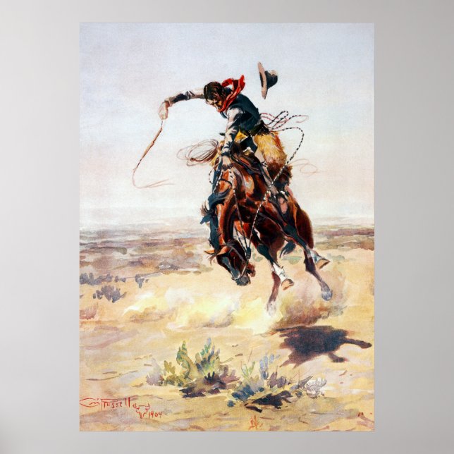 Charles Marion Russell A Bad Hoss Poster (Framsidan)