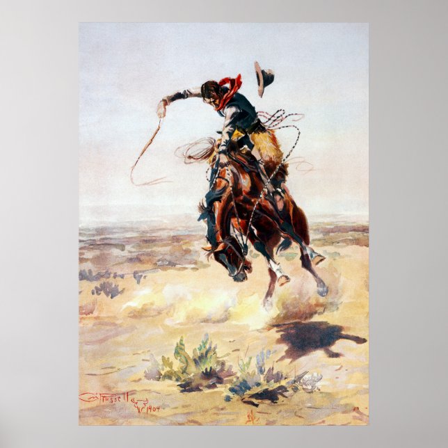 Charles Marion Russell A Bad Hoss Poster (Framsidan)