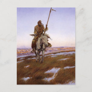 Charles Marion Russell - Cree Indian Vykort