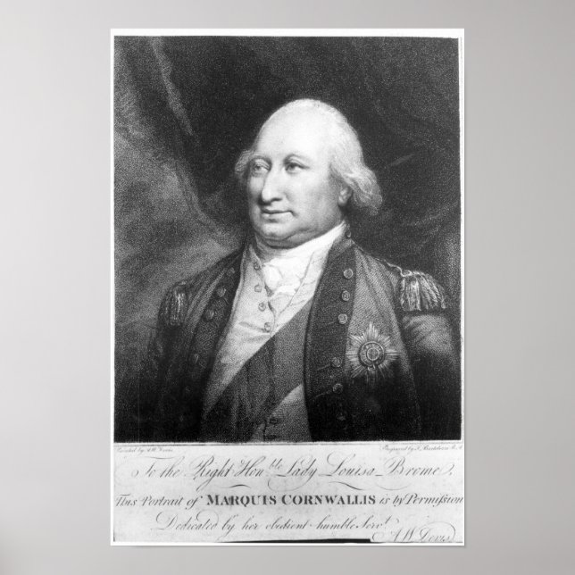 Charles, Marquis of Cornwallis, 1799 Poster (Framsidan)