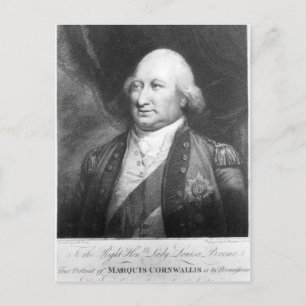 Charles, Marquis of Cornwallis, 1799 Vykort