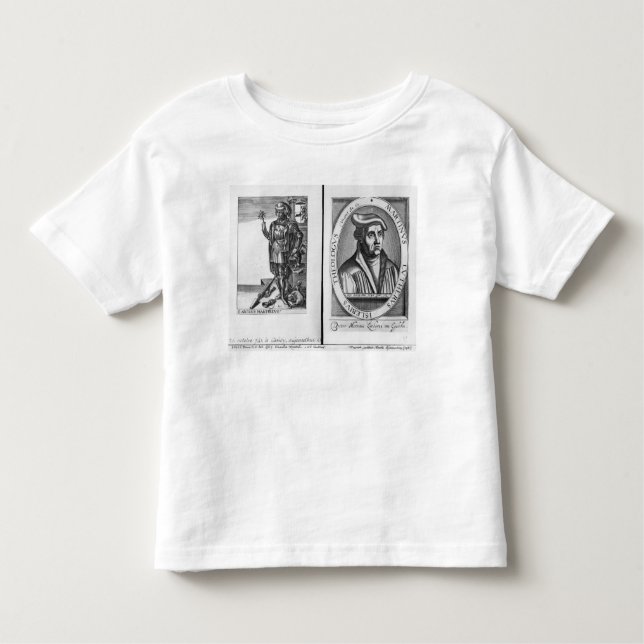 Charles Martel och Martin Luther T Shirt (Framsida)