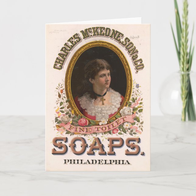 Charles McKeone, Son & Co., Antique Soap Ad Kort (Framsida)