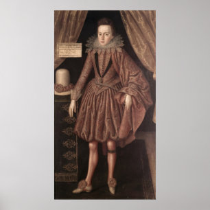 Charles mig som princen av Wales, c.1612-13 Poster