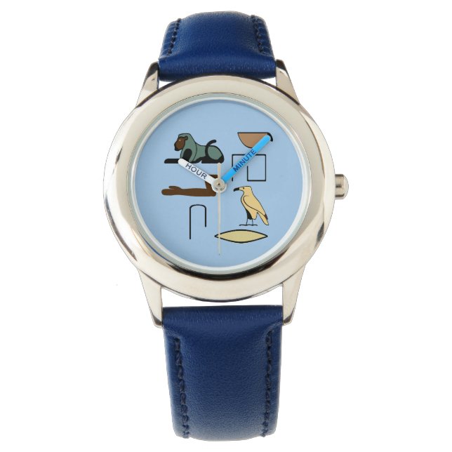 Charles Namn i Hieroglyfer-symboler för gammal ene Armbandsur (Framsida)