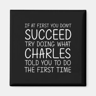 Charles Namn Personlig Birthday Funny jul Magnet