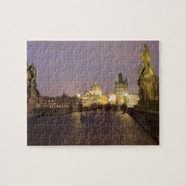 Charles överbryggar, det Prague souvenirfotoet Pussel (Horisontell)