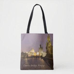 Charles överbryggar, det Prague souvenirfotoet Tygkasse