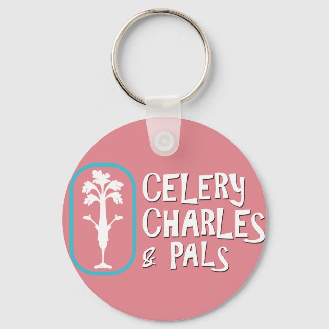 "Charles & Pals"-nyckelkedja för Rosa Nyckelring (Framsida)