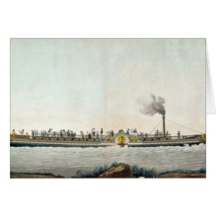 Charles-Philippen, den första steamboaten Hälsningskort