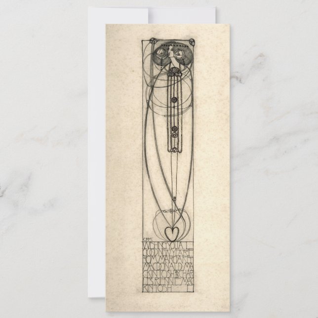 Charles Rennie Mackintosh 1890 Nyårsmall (Framsida)
