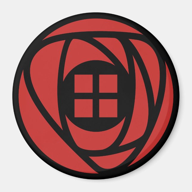 Charles Rennie Mackintosh Arts & Crafts Stil Ro Magnet (Framsidan)