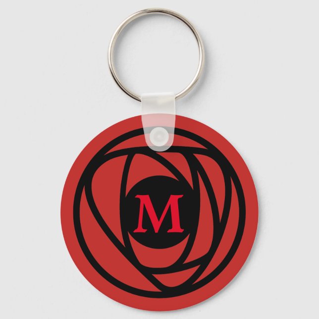 Charles Rennie Mackintosh Arts & Crafts Stil Ro Nyckelring (Framsida)